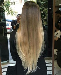 Silky Smooth Hair, Ombre Hair Color, Long Blonde, Beautiful Long Hair, Brunette Hair