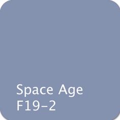 a blue paint with the words space age f9 - 2