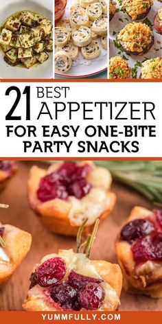 the best appetizer for easy one - bite party snacks