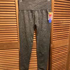 Grey Fleece Lined Body Slimming Leggings And Elastic Waistband. Size One Size Fits Most. Measures 15” Waist From Side To Side Without Stretching And 36” From Waist To Bottom. 92% Polyester 8% Spandex. Nwt Gray Full Length Micro-elastic Yoga Pants, Casual Gray 4-way Stretch Leggings, Gray Micro-elastic Breathable Yoga Pants, Gray 4-way Stretch Elastane Yoga Pants, Gray Full Length 4-way Stretch Leggings, Dark Grey Leggings, Warm Leggings, Red Leggings, Black Activewear