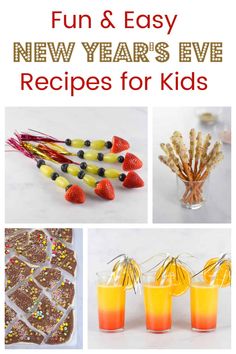 the new year's eve recipes for kids are fun and easy to make with this recipe