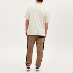 100% cotton Knit rib: 100% cotton Drawstring at waist Slip pockets Inseam: 27 1/2 Model is 6'2 (188cm) and wears a size M Style No. CP828 Relaxed Fit Cotton Bottoms With Ribbed Waistband, Relaxed Fit Sweatpants With Tapered Leg And Patch Pockets, Cotton Sweatpants With Cargo Pockets For Loungewear, Cotton Sweatpants With Side Pockets For Elevated Casual, Relaxed Fit Bottoms With Patch Pockets For Loungewear, Cotton Sweatpants With Patch Pockets, Beige Cotton Pants With Ribbed Waistband, Cotton Lounge Pants With Patch Pockets, Cotton Pants With Ribbed Waistband And Relaxed Fit