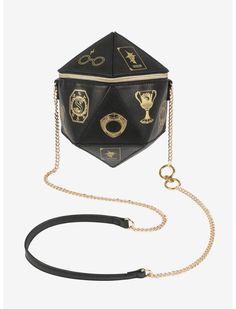 Harry Potter Horcruxes, Slytherin Locket, Hexagon Bag, Harry Potter Bag, Danielle Nicole Disney, Harry Potter Merchandise, Danielle Nicole, Lord Voldemort, Crossbody Bag Black