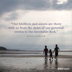 two people are walking on the beach with a quote about their love for each other