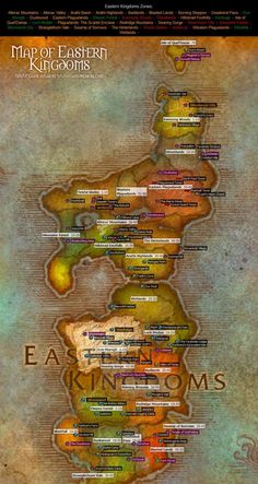 the map of eastern kingdoms