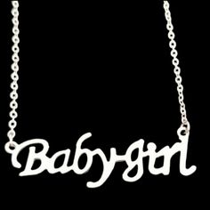 Brand New. 16" Necklace.Babygirl Necklace Babygirl Necklace, Gothic Stainless Steel Nickel-free Necklaces, Baby Angel Necklace, Gothic Stainless Steel Nickel-free Necklace, Playboy Bunny Necklace Jewelry, Harry Potter Earrings, Costume Jewelry Sets, 16 Necklace, Sparkle Bracelet