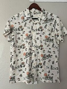 Disney Mickey Mouse Aloha Shirt Boys Size 11-12  | eBay Fitted Casual Camp Shirt With Graphic Print, Fitted White Hawaiian Shirt With Graphic Print, White Fitted Hawaiian Shirt Casual, Mickey Mouse Characters, Aloha Shirt, Disney Mickey Mouse, Disney Mickey, Kids Boys, Boy's Clothing