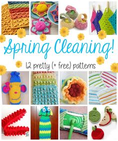 crochet patterns and instructions for spring cleaning