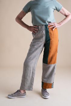 Stand out in our Patchwork Sunset Pants—a one-of-a-kind masterpiece crafted from a collection of cotton and linen fabric scraps we've carefully saved throughout the year. These unique pants are perfect for transitioning effortlessly between summer and fall, and back again. Features: One-of-a-Kind Design: Each pair is a unique patchwork of carefully selected fabric scraps. Versatile Styling: Ideal for shifting seasons, blending summer ease with autumn warmth. Pull-On Comfort: Easy to wear with a