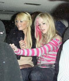 paris hilton / avril lavigne / music / y2k / aesthetic / punk / party / club / 2000s / pink hair 2000s Pop Culture, Lying Game, Paris And Nicole, 2000s Icons, 2000s Pop, 2000s Party, Regina George, 2000s Aesthetic, Lindsay Lohan