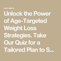 Unlock the Power of Age-Targeted Weight Loss Strategies. Take Our Quiz for a Tailored Plan to Shed Pounds Effectively. Your Ideal Fitness Awaits! Personalized Workout Plan, Belly Fat Burner, Belly Workout, Weights Workout, Body Health, Lose Belly, Health And Wellbeing, Healthy Weight, Weight Watchers