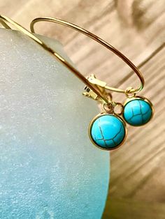 Excited to share this item from my #etsy shop: Turquoise gemstone Charm Hoop Earrings, Gold, dangling, charm, stone, Round, Hoops, Hoop Earrings, Gold #circle #latchback #earlobe #blue #southwestern #gold #turquoise #hoops #hoopearrings #handmade Gift Hoop Earrings With Natural Stones, Turquoise Hoop Earrings With Natural Stones, Turquoise Hoop Gemstone Jewelry, Turquoise Gemstone Hoop Earrings, Turquoise Gemstone Hoop Jewelry, Bohemian Hoop Earrings With Dangling Charms For Gift, Bohemian Hoop Earrings With Dangling Charms As Gift, Turquoise Hoop Earrings With Natural Stones As Gift, Turquoise Natural Stone Hoop Earrings As Gift