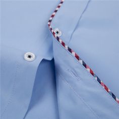 Simplicity is in the details of the finishing's and in the quality of the fabric. This Limited Edition stretch cotton poplin shirt features special details on collar and placket. Rounded bottom.[custom tab] FABRIC #1: 100% COTTON [/custom tab] Luxury Men's Blouse For Workwear, Shirt Details Men's, Men Shirt Details, 50s Men, Mens Shirt Details, Shirt Detailing, Bespoke Shirts, Stylish Shirts Men, Check Shirt Man