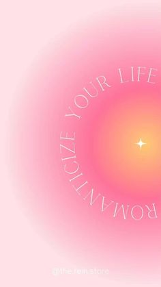 a pink background with the words, your life is an invob