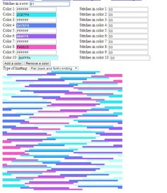 an image of a computer screen with numbers and colors in the bottom right hand corner