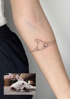 a small rabbit tattoo on the arm