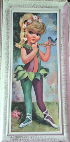 Big Eyes Ballerina by Margaret Keane, aka Gig, Maio, Eden, Eve, Lee, Goji, Ozz Franca, and Igor Jester Masquerade, Ballet Art, Eye Print, Kids Art Prints, Doll Shop, Cardboard Tube