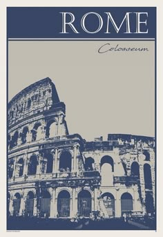 the cover of rome's colossion, with an old building in the background