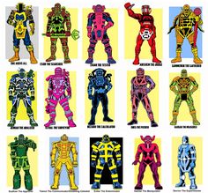 an image of different types of robot suits