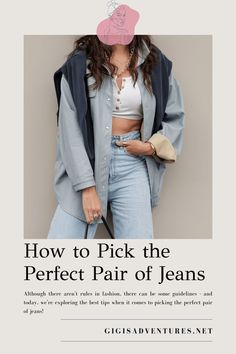 Although rules in fashion are quite bendable, there is a certain science when it comes to choosing the perfect pair of jeans.  From small tips to more unconventional tricks, here's everything you need to know before buying your next pair of jeans! How To Wear Jeans, Overnight Beauty, Beauty Habits, Buy Jeans, Healthy Hair Tips, Night Routine, Korean Beauty, In Fashion