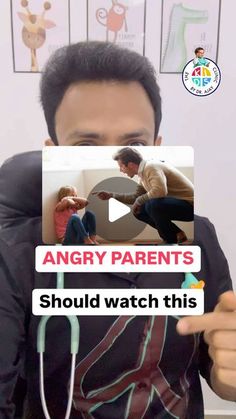 an angry parents ad is shown in this image