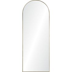 an arch shaped mirror is shown against a white background