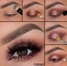 Romantic Eye Makeup, Fall Eye Makeup, Seductive Eyes, Eyeshadow Colors, Make Up Tutorials, Bridal Eye Makeup, Smokey Eye Tutorial, Glasses Makeup