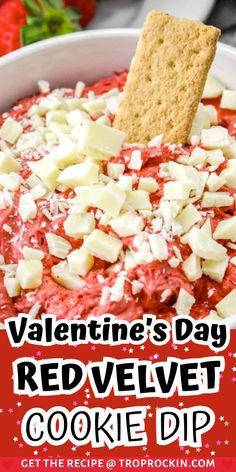 valentine's day red velvet cookie dip recipe