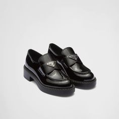 Prada Loafers Women, Loafers Women Outfit, Prada Loafers, Patent Loafers, Leather Loafers Women, Loafers Women, Loafer Shoes Women, Patent Leather Loafers, Black Leather Loafers