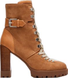 Trendy Brown Mid-calf Boots With Stacked Heel, Brown Leather Mid-calf Boots With Stacked Heel, Brown Ankle-high Boots With Stacked Heel, Brown Mid-calf High Ankle Boots With Stacked Heel, Brown Pointed Toe Mid-calf Boots With Stacked Heel, 4 Inch Heels, Ankle Booties, Block Heels, Camel