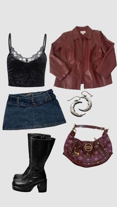 Grunge Concert, Rockstar Gf, Downtown Outfits, Diy Vetement, Swaggy Outfits, 2000s Fashion, Lookbook Outfits, Dream Clothes, Grunge Outfits