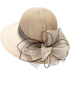 PRICES MAY VARY. MATERIALS: Kentucky derby hat's brim and decoration is organza + made with pape straw weave. The there are no feathers or rhinestones. SIZE: Head circumference around 21"-23"(56-58cm), Hat brim:3.93".Organza hat for the Kentucky derby with adjustable inside sizing band is lightweight and packable. Organza Hat for the Kentucky Derb: this is a hand-crafted church dress hat that breathes class + sophistication.The brim makes it look more demure than most, which is perfect for the w Tea Party Bridal, Derby Hats Fascinators, Church Dress, Wedding Church, Kentucky Derby Hats, Bowler Hat, Sun Cap, Derby Party, Kentucky Derby Hat