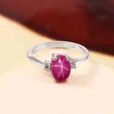 Star Pink Sapphire Star Ring 925 Sterling Silver Ring Personalized Gift Pink Star Ring Promise Ring Ring For Women Personalized Gift Dainty This Ring Features a 6X8 MM Oval Cabochon Natural Lindy Star and Sterling Silver Finished with rhodium. Customization is available. It is made by hand, and it will take about 2 to 3 business days to finish the ring after your payment is completed. Made of 925 Sterling Silver and Star Sapphire (Genuine) Perfect Mother's Day Gift For Mom Makes a Wonderful Gift Silver Star-shaped Crystal Promise Ring, Sterling Silver Star-shaped Diamond Promise Ring, Silver Star-shaped Diamond Ring Gift, Fine Jewelry Star-shaped Ring For Gift, Silver Star-shaped Gemstone Ring, Silver Star-shaped Ring With Gemstone, Star-shaped 925 Sterling Silver Rings For Gifts, Star-shaped Sapphire Ring As Gift, 14k Gold Star-shaped Ring For Gift