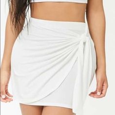 Forever 21 White Wrap Skirt// Zip Up Back// Nwt White Wrap Skirt, Forever 21 Skirts, Wrap Skirt, Forever 21, Zip Ups, Womens Skirt, Color White, Skirt, Women Shopping