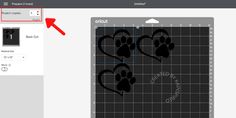 an image of a dog paw on a screen with the text cutout below it