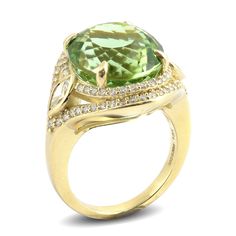 A beautiful mint green shines through this elegant Green Tourmaline. Weighing 13.69 carats and set in 18K yellow gold, the smooth shape of the gem adds to the beauty and opulence of the ring. Green gems are known to bring a luck and fortune, and with a Tourmaline like this there’s no denying you will be getting all the attention. Luxury Green Diamond Ring With Unique Style, Luxury Green Rings For Men, Elegant Lime Green Rings For Formal Occasions, Elegant Lime Green Formal Ring, Elegant Formal Lime Green Ring, Green Gems, Detailed Ring, Yellow Gold Setting, 18k Yellow Gold Ring