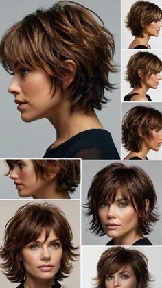 Choppy Haircuts Short, How To Style Short Shag Haircut Tutorial, Short Hairstyle Women Shag, Short Shaggy Hairstyle Women, Piecey Haircut, Short Shag Hairstyles For Fine Hair, Haircut For Fine Wavy Hair, Shaggy Short Hair Straight, Short Shag Hairstyle Women