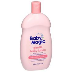 Baby Magic Gentle Baby Lotion, Original Baby Scent Vitamin enhanced. Hypoallergenic. Free of parabens, phthalates, dyes & mineral oil. Dermatologist recommended. This quick absorbing formula contains good-for-you ingredients like anti-oxidant rich camellia oil and hydrating marshmallow root for healthy, baby-soft skin. Ahhh, the smell of a bay is unlike any other. Bring back those memories when you moisturize with our gentle baby lotion. Naturally skin-loving ingredients. Allergy tested. Dermatologist tested. babymagic.com. (hashtag)lovewithbabymagic. Questions? Call 1-866-989-2967, M-F. Recyclable. Made in the USA. | Baby Magic Gentle Baby Lotion, Original Baby Scent At Hy-Vee Baby Magic, Gentle Baby, Baby Soft Skin, Marshmallow Root, Allergy Testing, Healthy Baby, Camellia Oil, Usa Baby, Baby Lotion