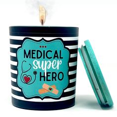 PRICES MAY VARY. RELAXING, STRESS RELIEF CANDLE WITH A MEDICAL WORKER APPRECIATION MESSAGE: Medical Superhero; This ready-to-gift candle is perfect for any worker in the medical field: nurse, CNA, LPN, nurse practitioner, medical assistant, doctor, surgeon, and more! Let them know how much you appreciate them with this great smelling candle gift! SEND A WARM HUG AND PUT A SMILE ON YOUR FAVORITE PEOPLE’S FACE TODAY: Let your friends, family & coworkers know how much you love and appreciate them b Relaxing Candle, Smell Gift, Relaxing Candles, Appreciation Message, Vanilla Scented Candles, Candle Gifts, Jar Candles, Nurse Doctor, Aromatherapy Candles