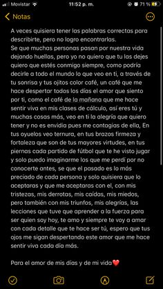 an image of the text in spanish on a cell phone with yellow and black accents