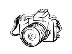 Camera Doodle, Camera Tattoo Design, Business And Advertising, Camera Illustration, Native Tattoos, Drawings For Boyfriend, Camera Drawing, Camera Tattoo