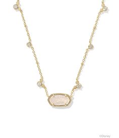 From Disney / Kendra Scott&#x2C; this necklace features:In a celebration of both brands infectious optimism and adorable icons&#x2C; meet the Disney Kendra Scott Gold Mickey Mouse Elisa Short Pendant Necklace. This signature pendant has a crystal-studded satellite chain featuring mini iterations of everyone's favorite pal. It's the feeling of everyday magic&#x2C; right in your jewelry box. Short pendant necklace14K gold over brassLobster cla Layering Kendra Scott Necklaces, Gold Mickey Mouse, Unrealistic Wishlist, Bday Wishlist, Bday List, Short Pendant Necklace, Everyday Magic, Preppy Jewelry, Kendra Scott Necklace