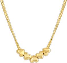 Gold Heart-shaped Stackable Jewelry, Dainty Heart-shaped Stackable Jewelry, Dainty Open Heart Stackable Jewelry, Dainty Stackable Open Heart Jewelry, Stackable 14k Gold Necklaces For Anniversary, Stackable Necklaces For Anniversary, Dainty Yellow Gold Jewelry With Heart Beads, Dainty Stackable Jewelry For Mother's Day, Everyday Stackable Jewelry For Valentine's Day