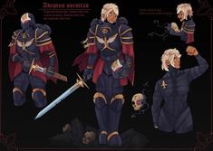 the concept art for an upcoming video game, depicting two knights with swords and armor