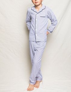 Petite Plume wishes you a “bonne nuit,” and in their luxury sleepwear, it’s hard not to oblige. Crafted in exquisite cotton, with the finest attention to detail, Petite Plume delivers the utmost comfort and sophistication. Made in a preshrunk, yarn-died fabric, and accented with contrast piping, the Navy French Ticking Pajama Set is specially brushed so that every wash brings more coziness and better sleep. The perfect pajamas in which to send your little one off to dreamland. Product Details 10 Luxury Sleepwear, Contrast Piping, Ticks, Better Sleep, Piping, Little One, Pajama Set, Pajamas, Sleep