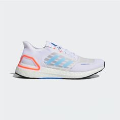 Adidas Ultraboost_s.Rdy Unisex Shoes Fy3470 Color: Cloud White/ Blue/ Orange Size: Men's Us 7/ Women's Us 8 Eur 40 Men's Us 7.5/ Women's Us 8.5 Eur 40 2/3 Brand New In Box High-Performance Shoes For Running In The Heat. Your Run Can't Wait For Cooler Weather. It Can't Wait For The Clouds To Roll In Or The Rain To Fall Or The Wind To Blow. When The Forecast Calls For High Temperatures As Far As The Eye Can See, These Running Shoes Are Your Go-To Pair. A Lightweight And Breathable Monofilament Kni Adidas White Running Shoes With Translucent Outsole, White Adidas Sneakers For Marathon, Adidas Running Shoes With Translucent Outsole, Adidas Casual Sneakers For Marathon, Adidas Running Shoes With Translucent Outsole For Jogging, Adidas Breathable Orange Running Shoes, American Football Cleats, Running In The Heat, Shoes For Running