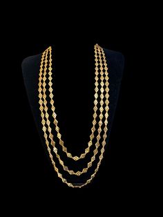 Chandan haar only necklace made using 22ct gold plating Chandan Haar Jewellery Gold, Rani Haar Gold, Mens Bracelet Gold Jewelry, 22 Carat Gold Jewellery, Rani Haar, Artificial Jewelry, Antique Bridal Jewelry