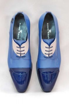 Stelios Karalis || ☆ ✲~ Luxury Connoisseur ~ ✲ ️Cleofe Finati Collection 2017 Luxury Collection, Leather Shoes Men, Mens Fashion Shoes, Shoe Style, Blue Shoes, Beautiful Shoes