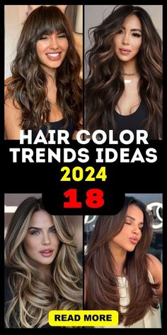 Trendy Hair Color 2024 Women, Women’s Hair Trends 2024, Dark Brown Summer Hair Color, Hair Color 2024 Trends Women Summer, Fashion Hair Color Trends 2024, Trending Hair Color 2024 Women, Hair Dye Trends 2024, Trending Highlights Hair Colors 2024, Trendy Summer Hair Color 2024