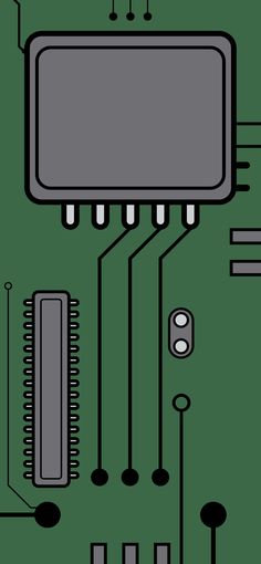 an electronic board with many components attached to it